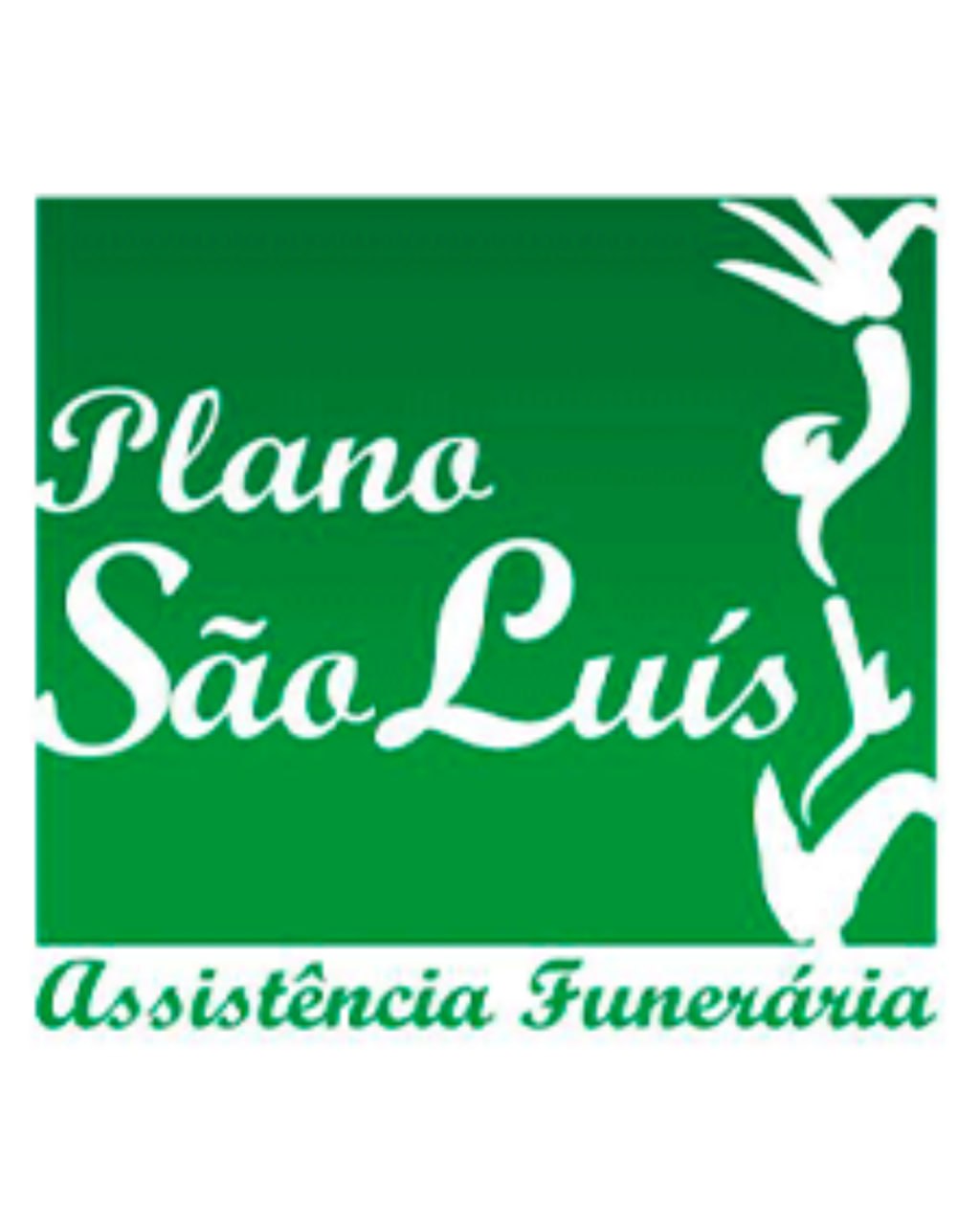 Logo verde e branco do Plano São Luiz